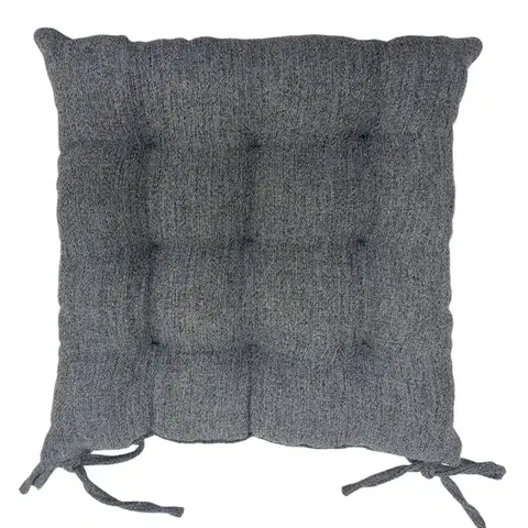 Bytový textil Poduška na stoličku PB2573 40x40 cm 8 tmavosivá