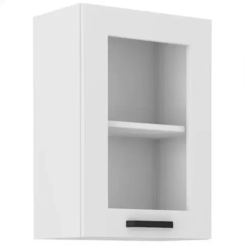 Kuchynské skrinky visiace Kuchynská skrinka LUNA biely mat/biely  40gs-72 1f