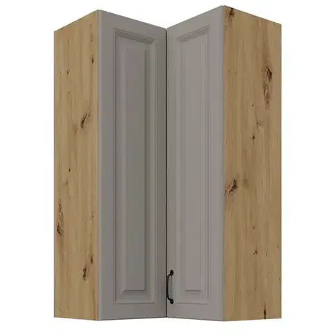 Kuchynské skrinky visiace Skrinka do kuchyne Stilo claygrey/artisan 60x60 GN-108 2F (90°)