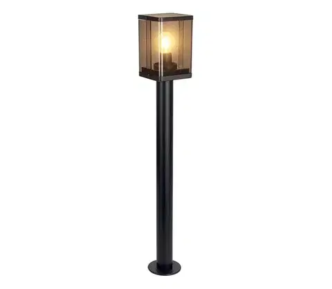 Záhradné lampy  Vonkajšie svietidlo 1xE27/60W/230V IP44 čierna/dymovo-hnedá OUTD. BOLL. LIGHT E27 XD SMOKE
