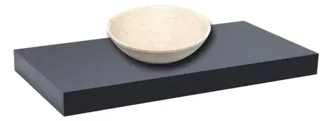 Kúpeľňový nábytok Doska pod umývadlo bez umývadla Naturel Dolce 230x8x50 cm čierna mat DO23050BL DO23050BL