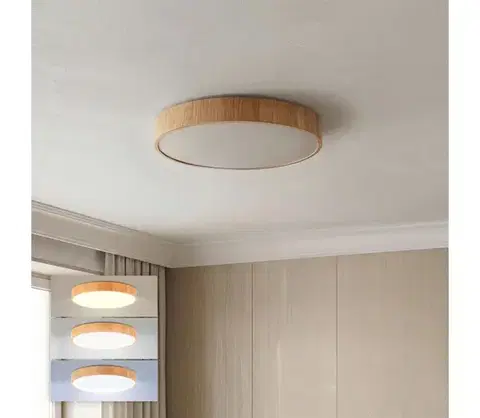 Svietidlá Brilagi - LED stropné svietidlo POOL LED/36W/230V 3000/4000/6000K priemer 30 cm, drevený dekor WO800-OEM47-30-CCT