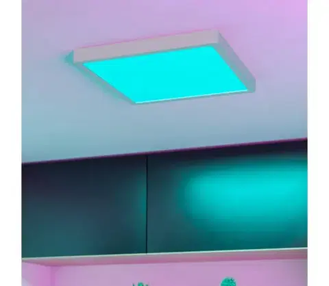 Svietidlá Eglo 901379 - LED RGBW stmievateľné dymové stropné svietidlo FUEVA-Z LED/13,5W/230V 29,5cm IP44 biela 901379