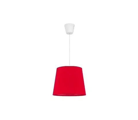 Svietidlá  - Luster na lanku SOLO 1xE27/40W/230V pr. 24 cm červená 7204