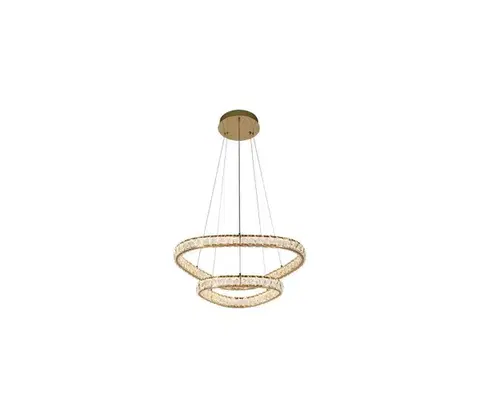 Svietidlá LUXERA  - LED luster na lanku MIST LED/65W/230V 4000K zlatý 
