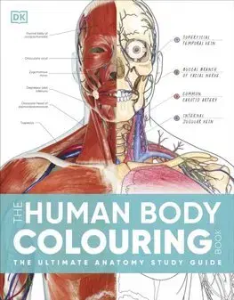 Maľovanky pre dospelých The Human Body Colouring Book