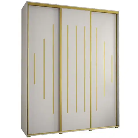 Šatníkové skrine Skriňa 45 Canaris 12 190 biela/gold