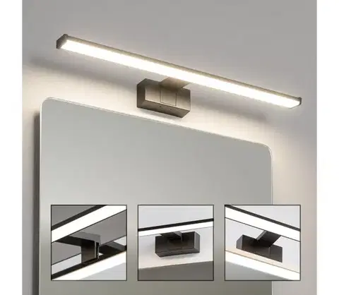 Kúpeľňové zrkadlá BRILAGI - LED osvetlenie zrkadla do kúpeľne VESTRA LED/12W/230V 60 cm IP44 čierna FG-M1-C02-600-BLK