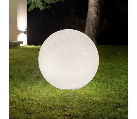 Záhradné lampy Ideal Lux - Vonkajšie svietidlo DORIS 1xE27/60W/230V Ø 78 cm IP44 sivé 195506