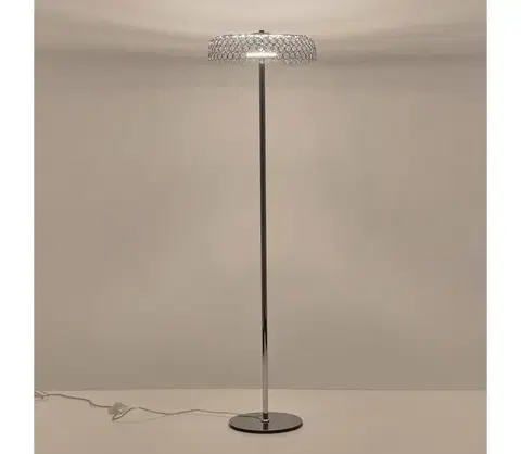 Lampy Eurolamp LED Stojacia lampa LED/10W/230V 3000K lesklý chróm 144-15075