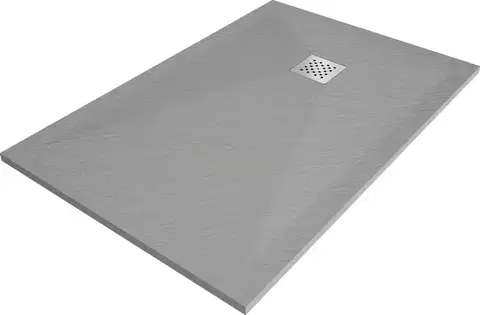 Vane MEXEN - Stone+ sprchová vanička obdĺžniková 120x100, sivý betón 44611012