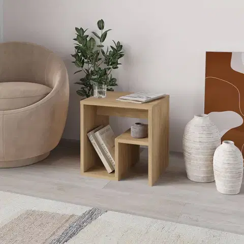 Konferenčné stolíky YEN odkladací stolík, dub Sapphire