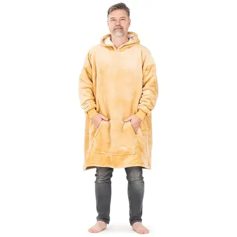 Doplnky do spálne 4Home Baránková mikina mikroplyš Beige, uni L - pánske