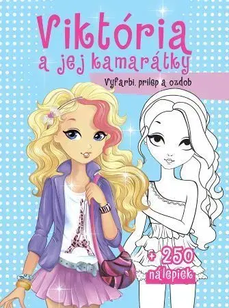 Nalepovačky, vystrihovačky, skladačky Viktória a jej kamarátky