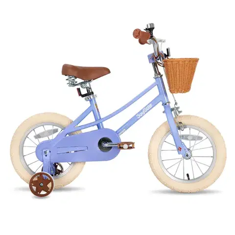 Bicykle Detský bicykel Joystar Retro 14" s košíkom • 92-120 cm fialová