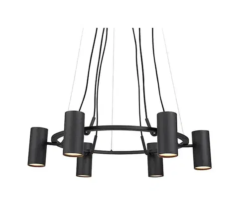 Svietidlá Markslöjd 107357 - Luster na lanku PORTO 6xGU10/12W/230V 107357
