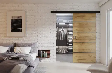 Posuvné dvere KIER Posuvné dvere WERDI PLUS | 70 cm Farba: Dub craft zlatý