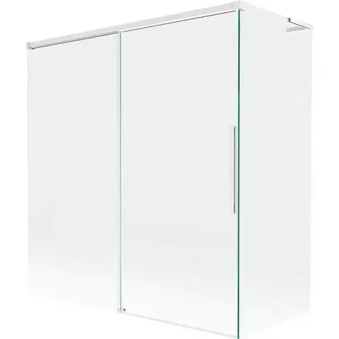 Sprchové dvere MEXEN/S - Rox L vaňová zástena 2-krídlová posuvná 150 + 70 x 150, transparent, biela 8C9L-150-070-20-00
