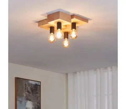 Svietidlá Eglo 43798 - Stropné svietidlo HALKIN 4xE27/40W/230V 43798
