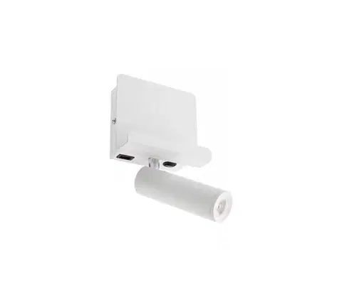 Svietidlá Redo 01-3083 - LED Nástenné bodové svietidlo PANEL LED/3,5W/230V USB biela 01-3083