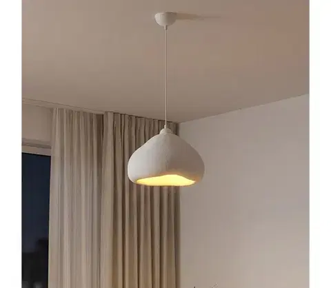 Svietidlá BRILAGI - Závesné svietidlo na lanku WABI SABI 1xE27/40W/230V pr. 32 cm biela 118OPV1205