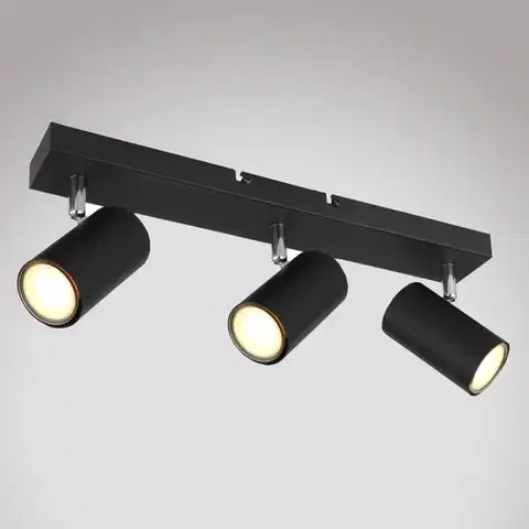 Moderné lampy do obývačky Stropné bodové svietidlo 57910-3B Čierna LS3