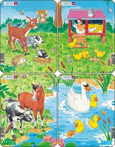 LARSEN puzzle Larsen Puzzle Puzzle Milé zvieratká Larsen M1-ZZ