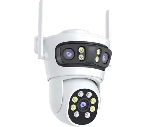 LED osvetlenie  NEO 07823L - Inteligentná vonkajšia kamera so snímačom 2MP+2MP+2MP 5V Wi-Fi 07823L