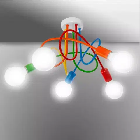 Lampy do spálne Luster W-LOOP/5 MIX LW5