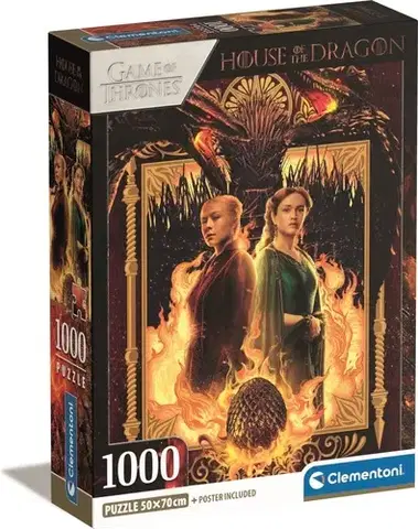 1000 dielikov Puzzle House of the Dragons 1000 Clementoni