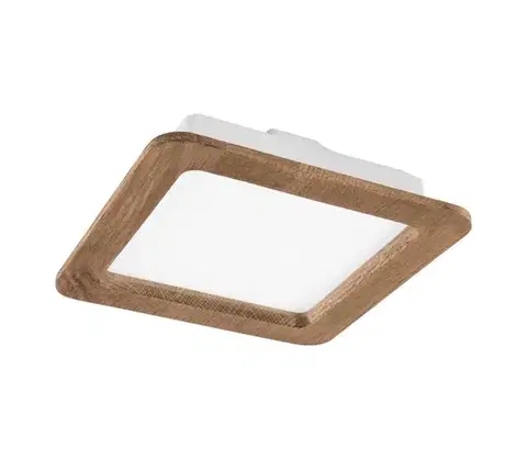 Svietidlá  LED Podhľadové svietidlo WOODY SPOT LED/17W/230V 3000K orech 18,5x18,5 cm LD-PK-1/ORZECH