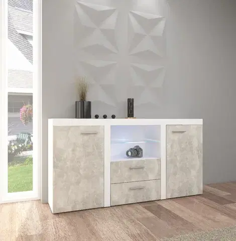 Komody ArtLemp Komoda SUMBA 2F2S | betón