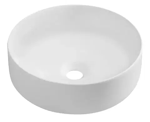 Umývadlá ISVEA - INFINITY ROUND keramické umývadlo na dosku, priemer 36cm, biela mat 10NF65036-2L
