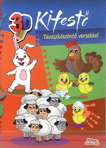 Básničky a hádanky pre deti Tavaszköszöntő versekkel - 3D kifestő