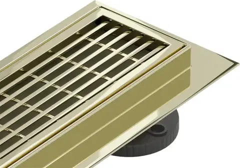 Sprchovacie kúty MEXEN/S - Flat M33 odtokový žľab 50, zlatý 1533050-15