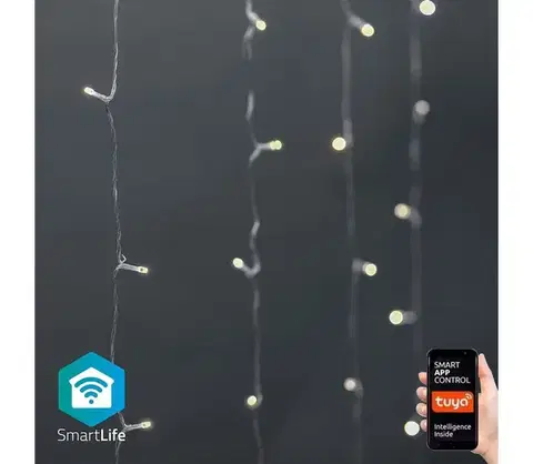 Vianočné osvetlenie  WIFILXC01W200- LED Vianočný záves 200xLED/8 funkcií 6m IP65 Wi-Fi Tuya teplá biela   WIFILXC01W200- LED Vianočný záves 200xLED/8 funkcií 6m IP65 Wi-Fi Tuya teplá biela   WIFILXC01W200- LED Vianočný záves 200xLED/8 funkcií 6m I