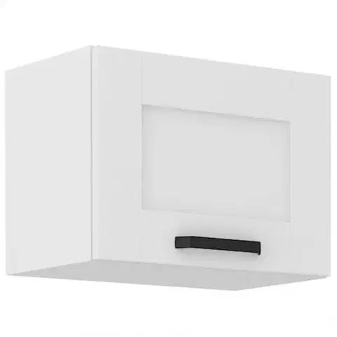 Kuchynské skrinky visiace Kuchynská skrinka LUNA biely mat/biely  50gu-36 1f