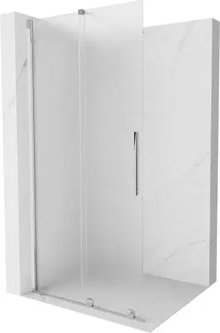 Sprchové dvere MEXEN/S - Velar Sprchová zástena posuvná Walk-in 90 x 200, dekor 8 mm, chróm 871-090-000-33-01