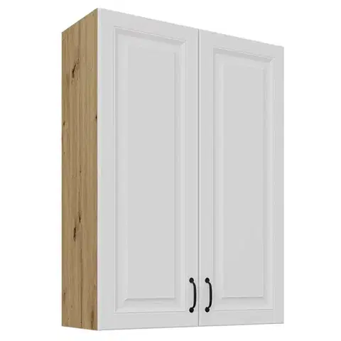 Kuchynské skrinky visiace Skrinka do kuchyne Stilo biely/artisan 80G-108 2F