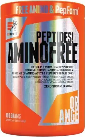 Komplexné aminokyseliny Amino Free Peptides - Extrifit 400 g Pomaranč