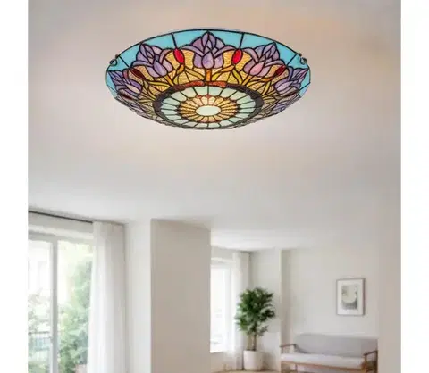 Svietidlá BRILAGI - Tiffany vitrážové stropné svietidlo LORAS 2xE27/60W/230V 63009