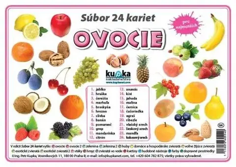 Učebnice pre ZŠ - ostatné Súbor 24 kariet - ovocie - Petr Kupka