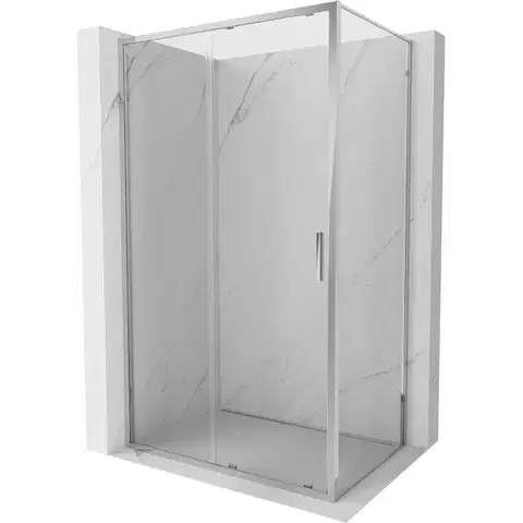 Sprchovacie kúty MEXEN/S - Exo sprchovací kút, posuvné dvere 105 x 100, transparent, chróm 8151-105-100-01-00