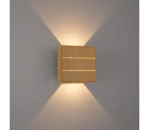 Svietidlá  08522L - LED vonkajšie nástenné svietidlo LUXLINE LED/6W/230V 3000K IP54 dub 08522L