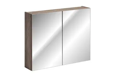 Kúpeľňový nábytok COMAD - Zrkadlová skrinka 80cm 2 dvierka SANTA FE OAK 5907611652466