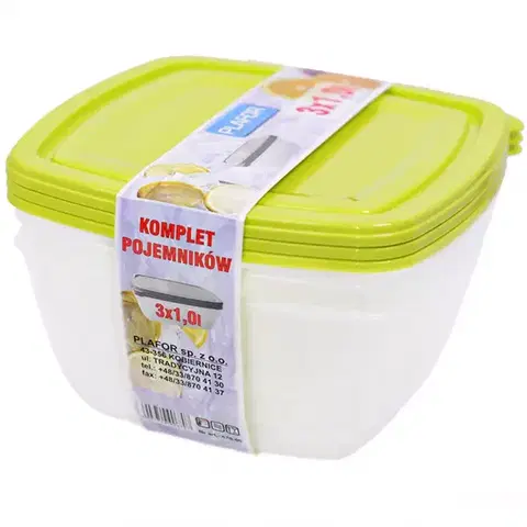 Dekorácie a bytové doplnky Sada nádob 3x1l 670-00