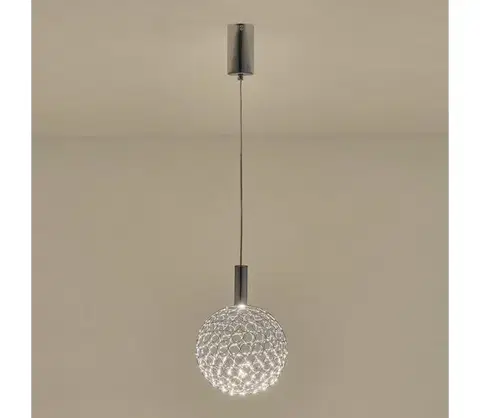 Svietidlá Eurolamp LED Luster na lanku LED/6,3W/230V 3000K lesklý chróm pr. 25 cm 144-15070