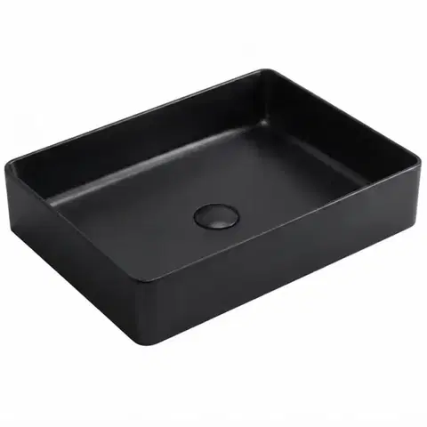 Umývadlá Umývadlo na dosku Rectangle black