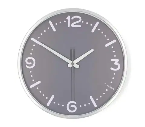 Predlžovacie káble  CLWA3226SS - Nástenné hodiny, priemer 30,5 cm, 1× AA, matný chróm CLWA3226SS