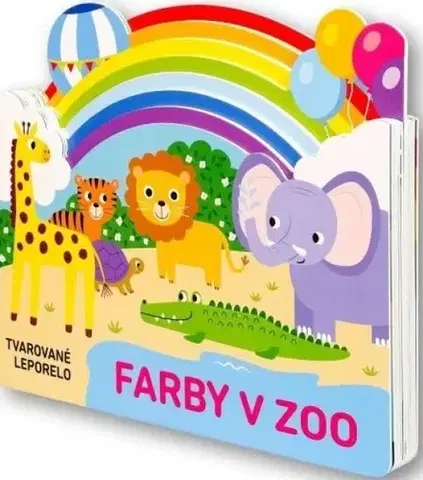 Leporelá, krabičky, puzzle knihy Farby v zoo - Tvarované leporelo